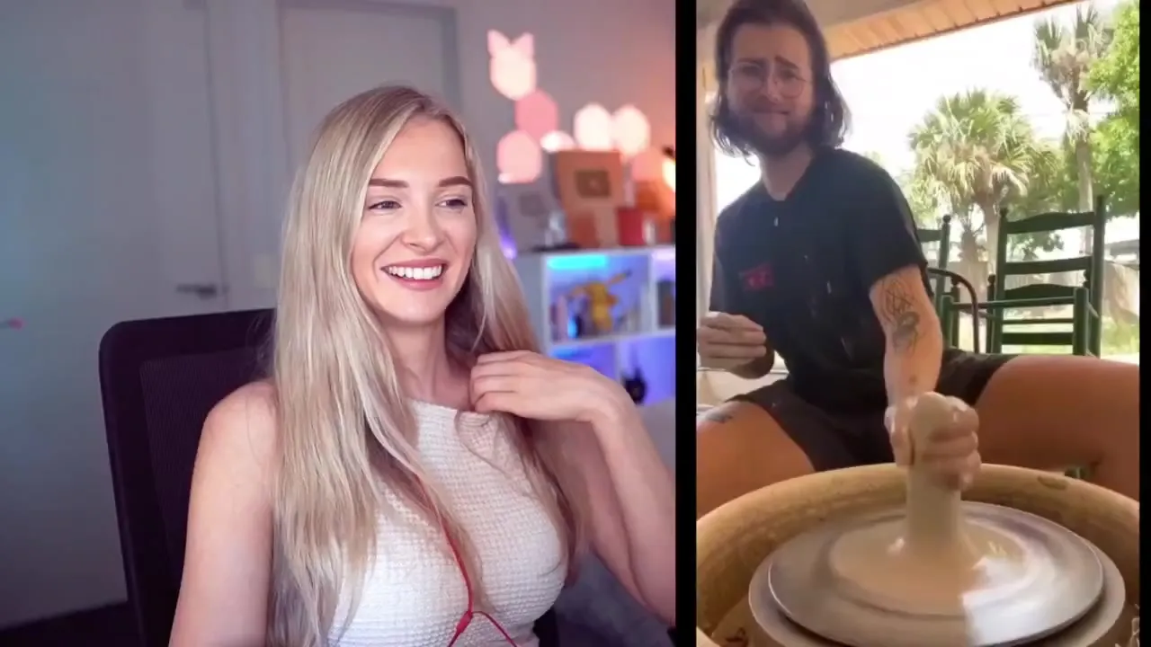 Neon-lit gaming chair, Bebahan cackling at the filthiest viral clips