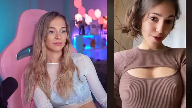 Gasping and giggling in her pink gaming chair while the dirty clips roll