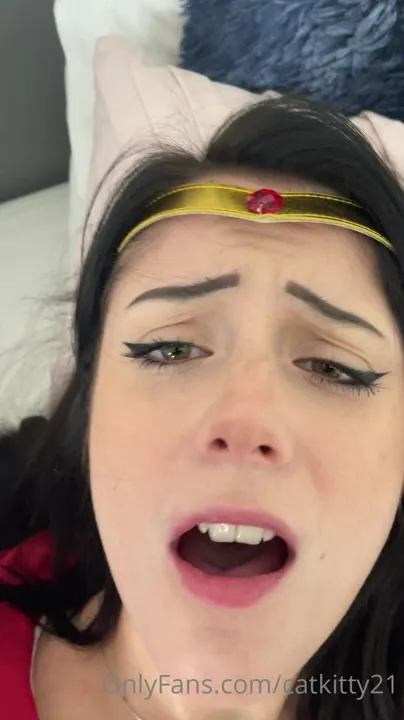 Catarina fingers herself in cosplay, then gets her mouth full of a hard cock