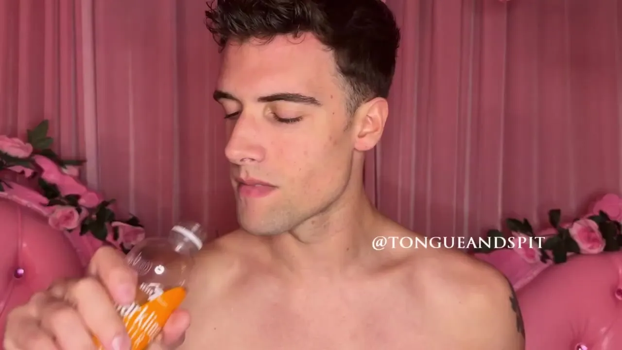 Irinarivas gulps down a filthy pour as he gapes wide open