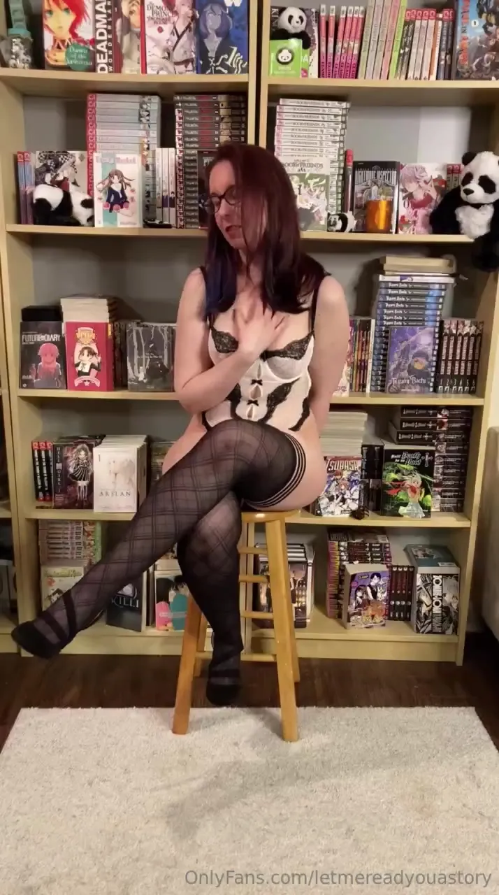 Lace teddy and fishnets, CoquettePanda peels her straps down and gets herself burning up