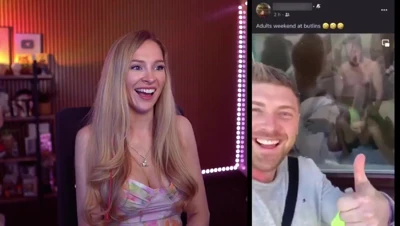 Bebahanofficial gets her ass ready and reacts hard to a bent-over clip