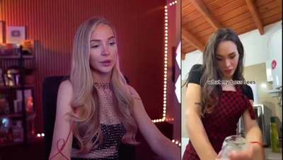 Bebahanofficial grins through a split screen of thick ass spreading wide and a dildo ride, laughing like a dirty slut