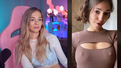 Gasping and giggling in her pink gaming chair while the dirty clips roll