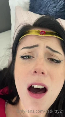 Catarina fingers herself in cosplay, then gets her mouth full of a hard cock