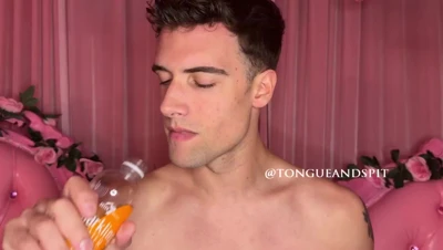 Irinarivas gulps down a filthy pour as he gapes wide open
