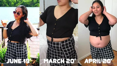Peeling off a bikini, then cycling through crop tops and thongs for Mochii Babii
