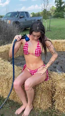 Gingham bikinis torn off, mud-slick girlfriends grappling and grinding in the sludge